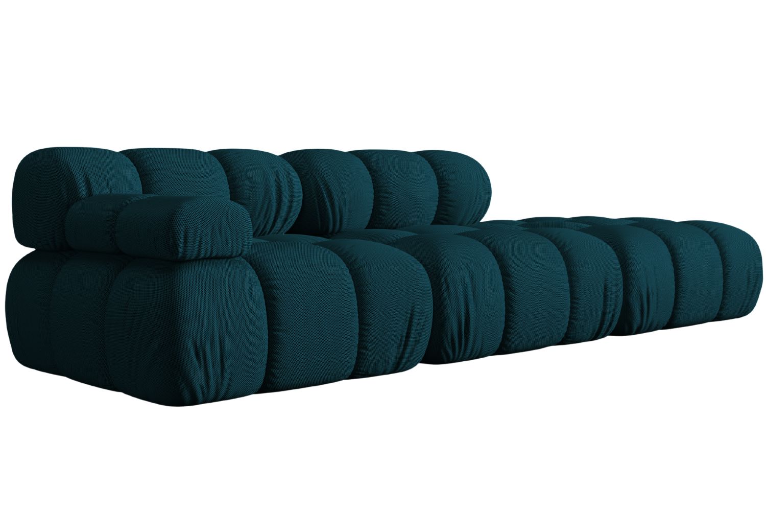 Micadoni Modrá čtyřmístná pohovka Bellis 282 cm