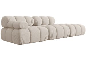 Micadoni Světle béžová čtyřmístná pohovka Bellis 282 cm