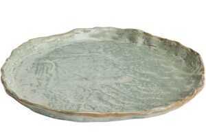 Kave Home Šedý keramický talíř Alenia 26 cm