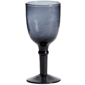 Kave Home Modrá sklenice na víno Vinea