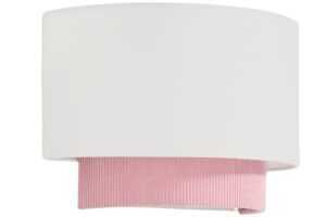 Kave Home Růžové nástěnné světlo Bianella 30 cm