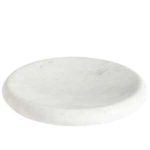Kave Home Bílý mramorový podnos Obena Ø 20 cm