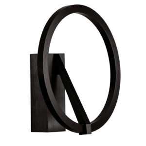 Nova Luce Černé kovové nástěnné LED světlo Tilia