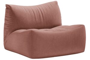 Micadoni Růžové sametové křeslo Tove