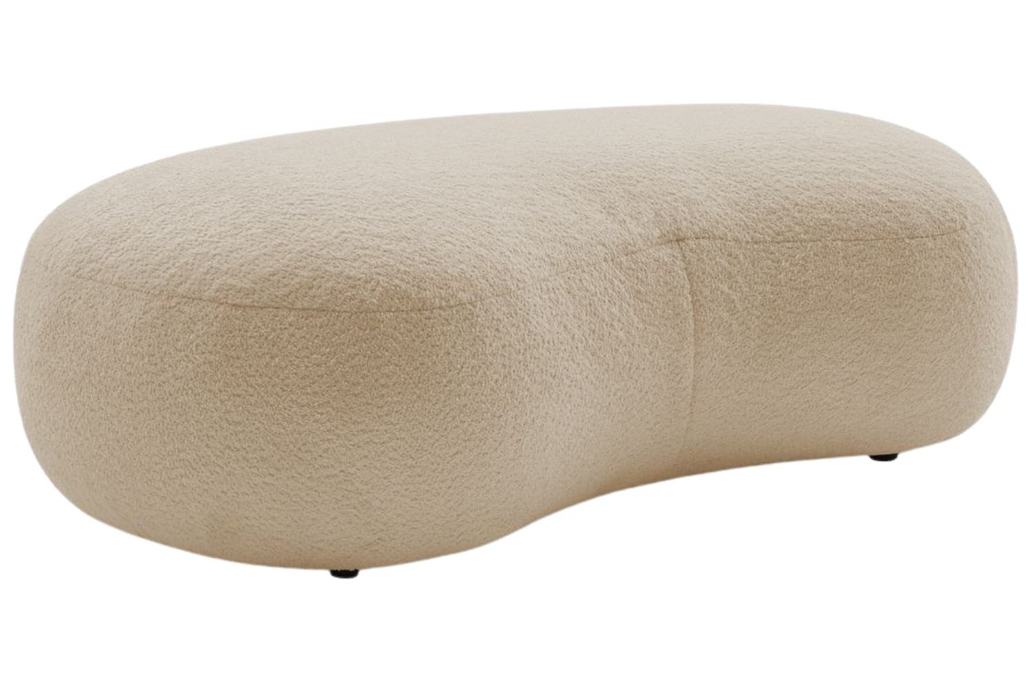 Bobochic Paris Béžová bouclé podnožka Saint-Germain 147 x 90 cm