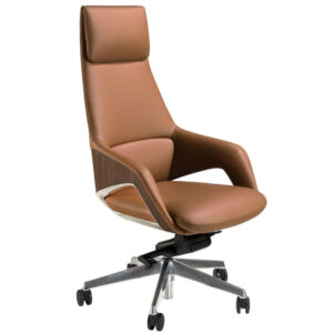Angel Cerdá Hnědá koženková kancelářská židle No. 4209