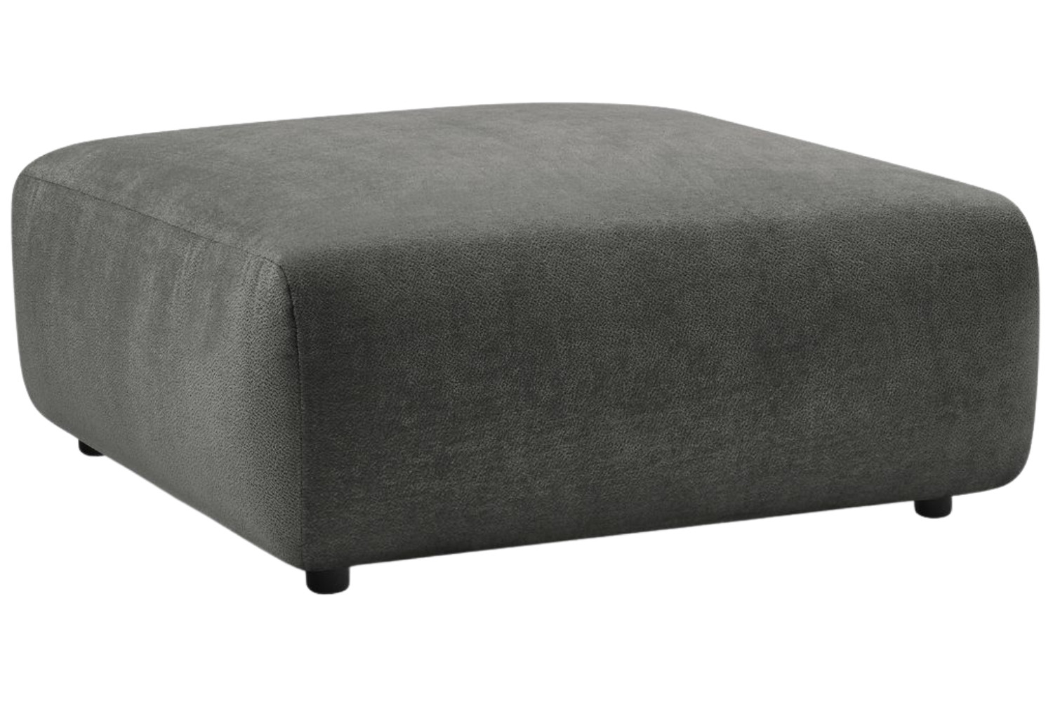 Bobochic Paris Šedá podnožka Lucien 108 x 108 cm