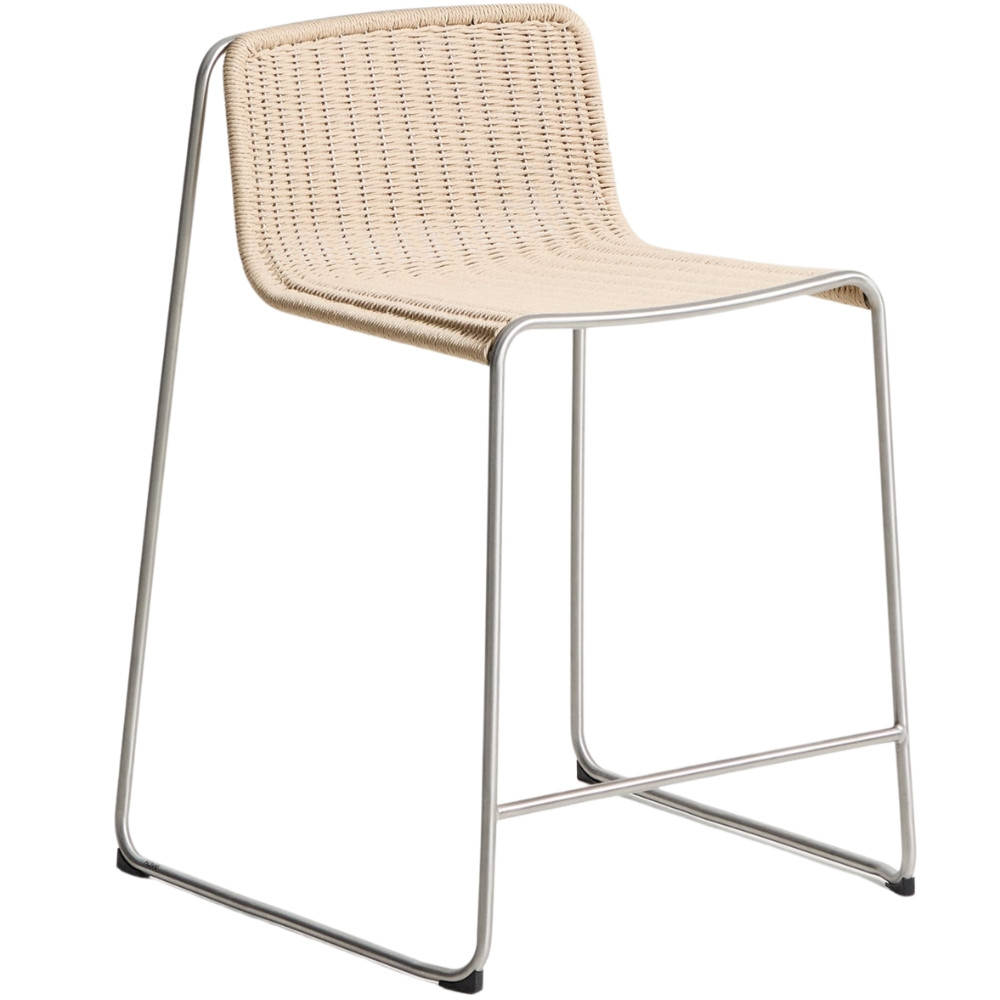 Kave Home Béžová zahradní barová židle Tavari 65 cm