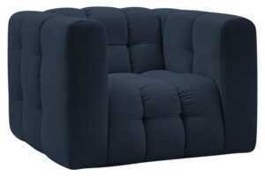 Bobochic Paris Tmavě modré křeslo Ulysse