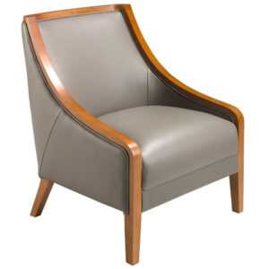 Angel Cerdá Šedé kožené křeslo No. 5126