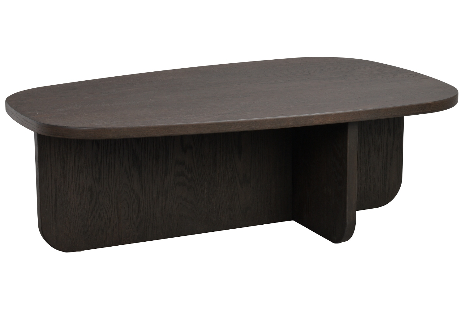 Rowico Hnědý dubový koneferenční stolek BILLINGS 118 x 73 cm