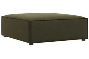 Micadoni Zelená sametová podnožka Jodie 102 x 80 cm