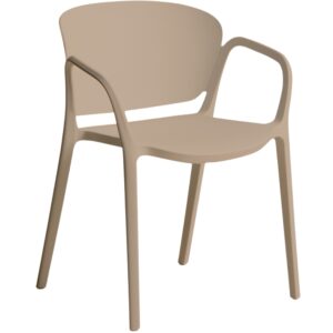 Kave Home Béžová plastová zahradní židle Ania