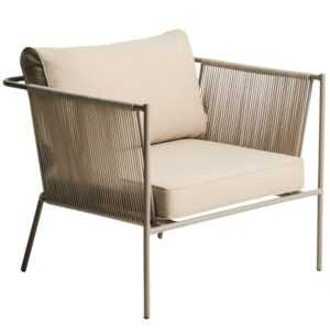 Kave Home Béžové zahradní křeslo Zivia