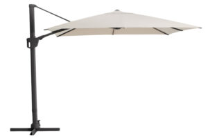 Kave Home Béžovo-šedý slunečník Noli 300 x 300 cm