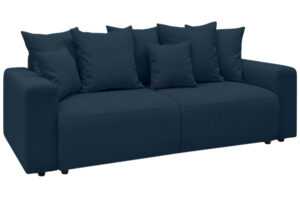 Bobochic Paris Tmavě modrá manšestrová rozkládací pohovka Envy 245 cm