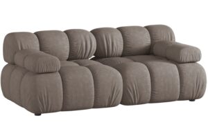 Micadoni Hnědá dvoumístná pohovka Bellis II. 188 cm