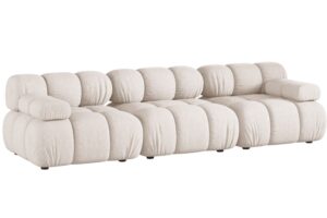 Micadoni Béžová trojmístná pohovka Bellis II. 282 cm