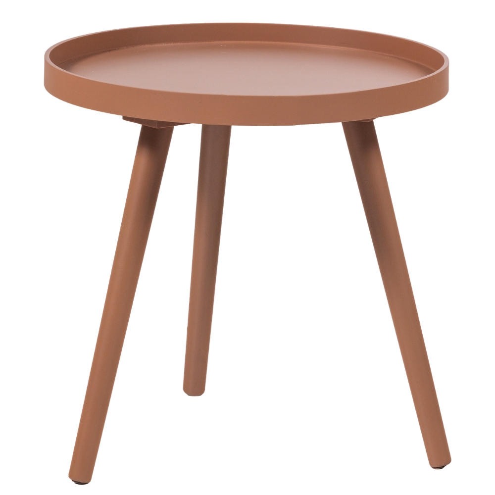 WOOOD Růžový odkládací stolek Sasha Ø 41 cm