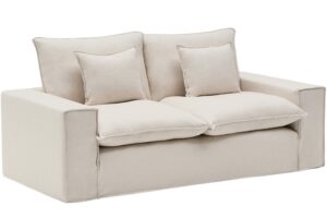 Kave Home Béžová pohovka Anarela 220 cm s odnímatelným potahem
