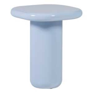 WOOOD Modrý lakovaný odkádací stolek Zava 50 x 50 cm