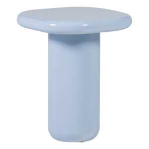 WOOOD Modrý lakovaný odkádací stolek Zava 50 x 50 cm