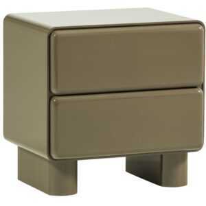 WOOOD Zelený lakovaný noční stolek Lustra 57 x 57 cm