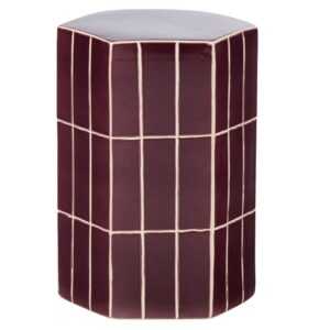 WOOOD Fialový keramický odkládací stolek Plu 30 x 26 cm