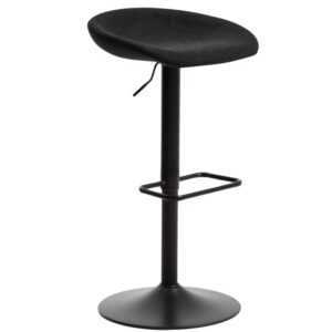 Kave Home Černá výškově nastavitelná barová židle Danua