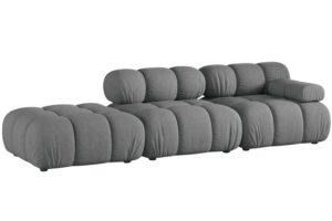 Micadoni Šedá čtyřmístná pohovka Bellis II. 282 cm