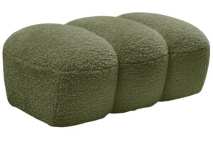 Bobochic Paris Zelená bouclé podnožka Hippolyte 105 x 68 cm