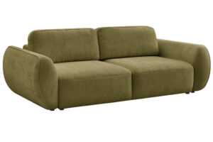 Bobochic Paris Zelená rozkládací pohovka Denise 250 cm