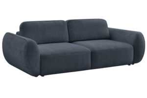 Bobochic Paris Tmavě modrá rozkládací pohovka Denise 250 cm