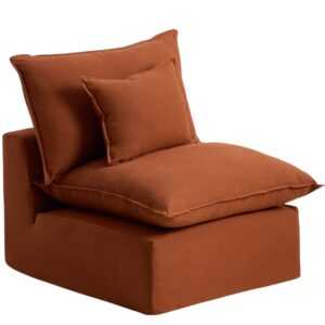 Kave Home Terakotové křeslo Aranela 90 cm s odnímatelným potahem